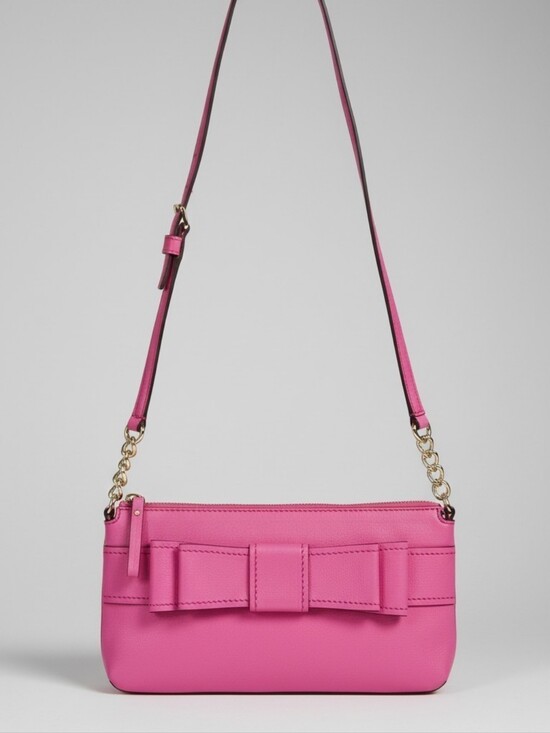 kate spade Handbags - Kate Spade Villabella Avenue "Celina" Bow Crossbody - Stunning Pink (Like New)